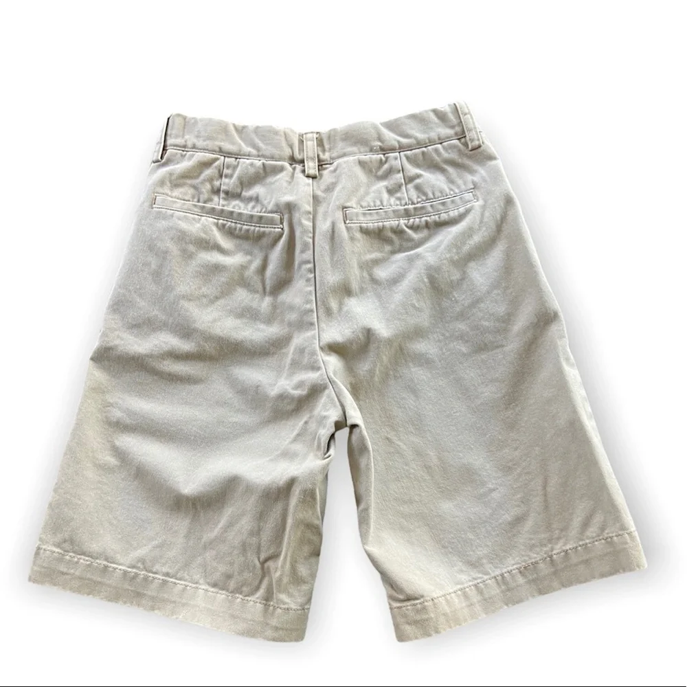 Gap Kids Easy Fit Khaki Uniform Shorts 100% Cotton Adjustable Waist Size 10